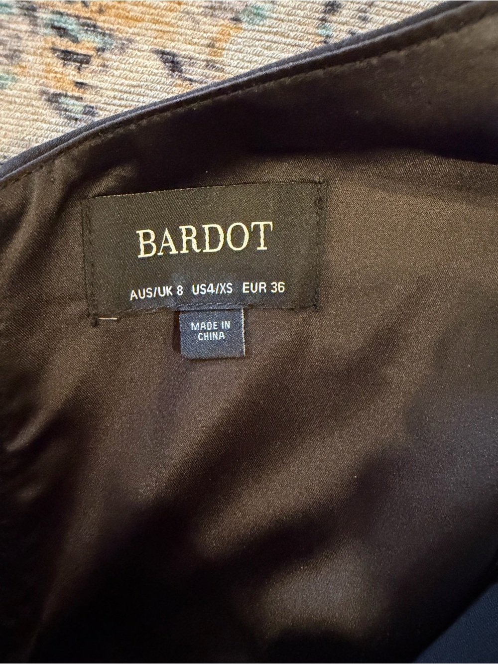 Bardot Kristen Peplum Flounce Dress Size 4 - Picture 9 of 11
